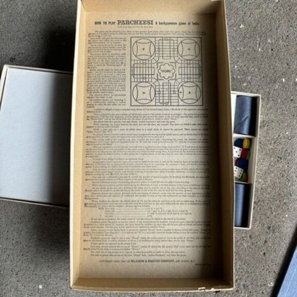 1964 Parcheesi Popular Edition Vintage Board Game *Read* - Picture 4 of 5